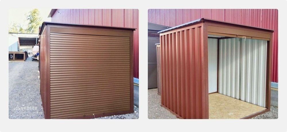 Гараж с рольставнями 