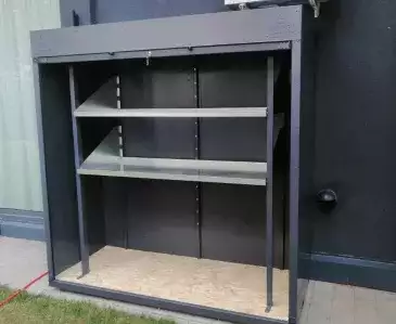 Шкаф для садового инвентаря и колес в графитовом цвете в дер. Славково, Истринский г.о., МО