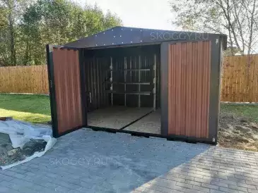 Хозблок для хранения садового инвентаря в двойной расцветке в СНТ Сказочный, г.о. Серпухов, МО