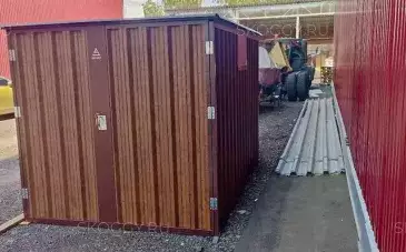 Контейнер для укрытия генератора в двойной расцветке в дер. Владычино, г.о. Химки, МО